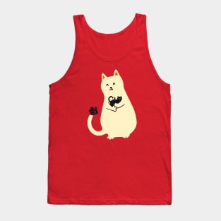 Happy go Lucky Cat 1 Selfie Tank Top